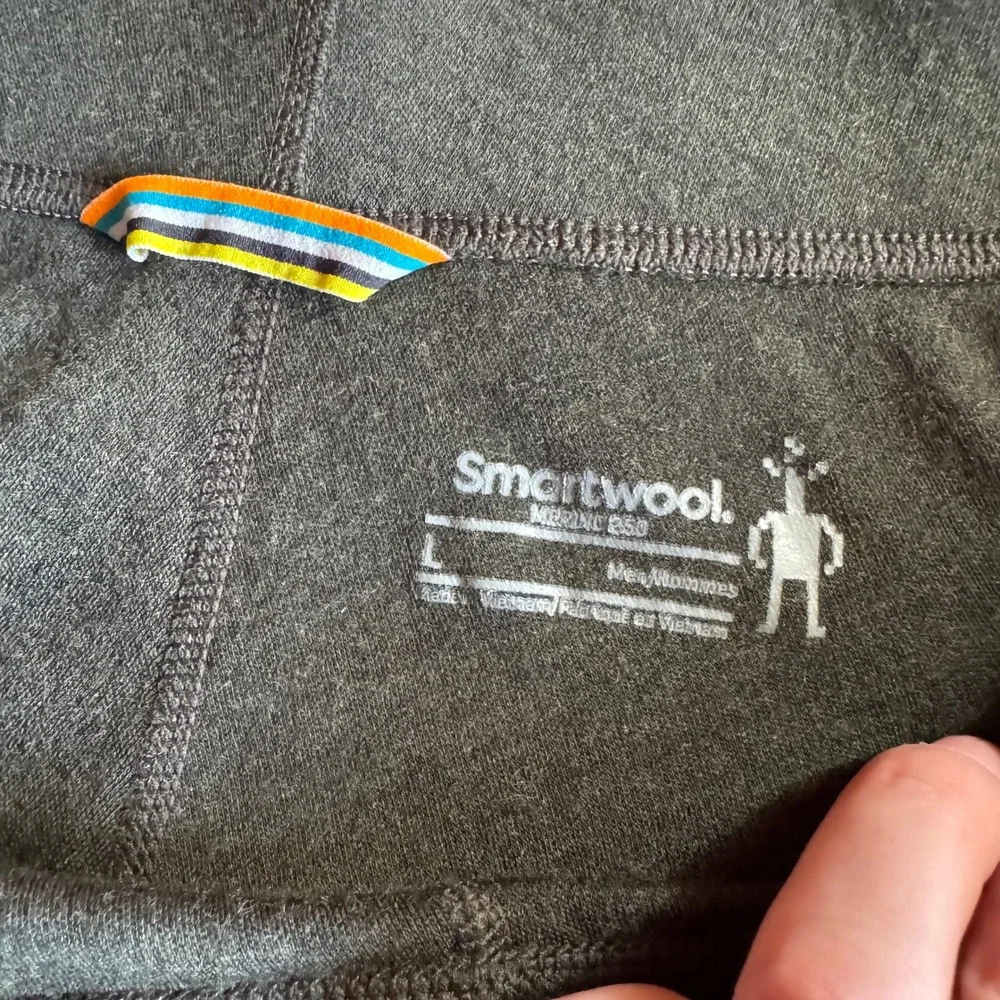 Smartwool Mens Merino 250 Base Layer Bottoms Olive Gray Thermal Leggings L